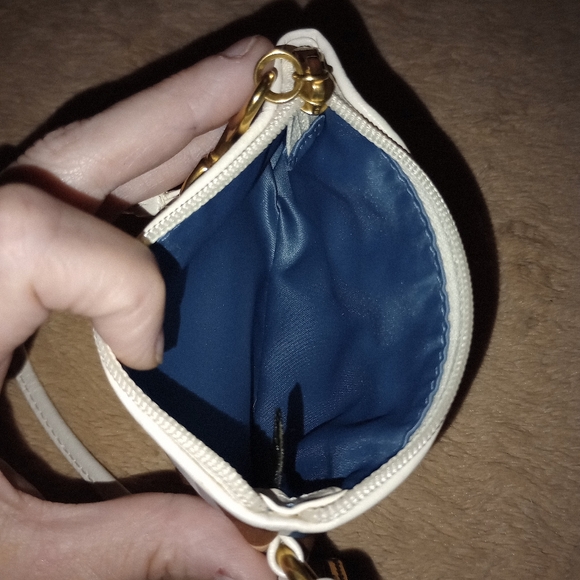 Coach multi color op art monogram Sateen wristlet - Picture 6 of 8